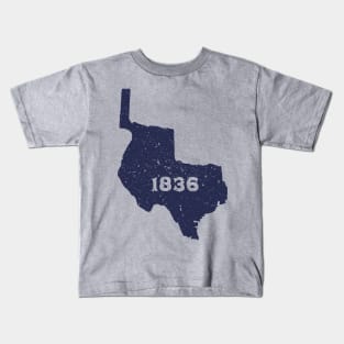 Texas 1836 Republic Vintage Retro Distressed Kids T-Shirt